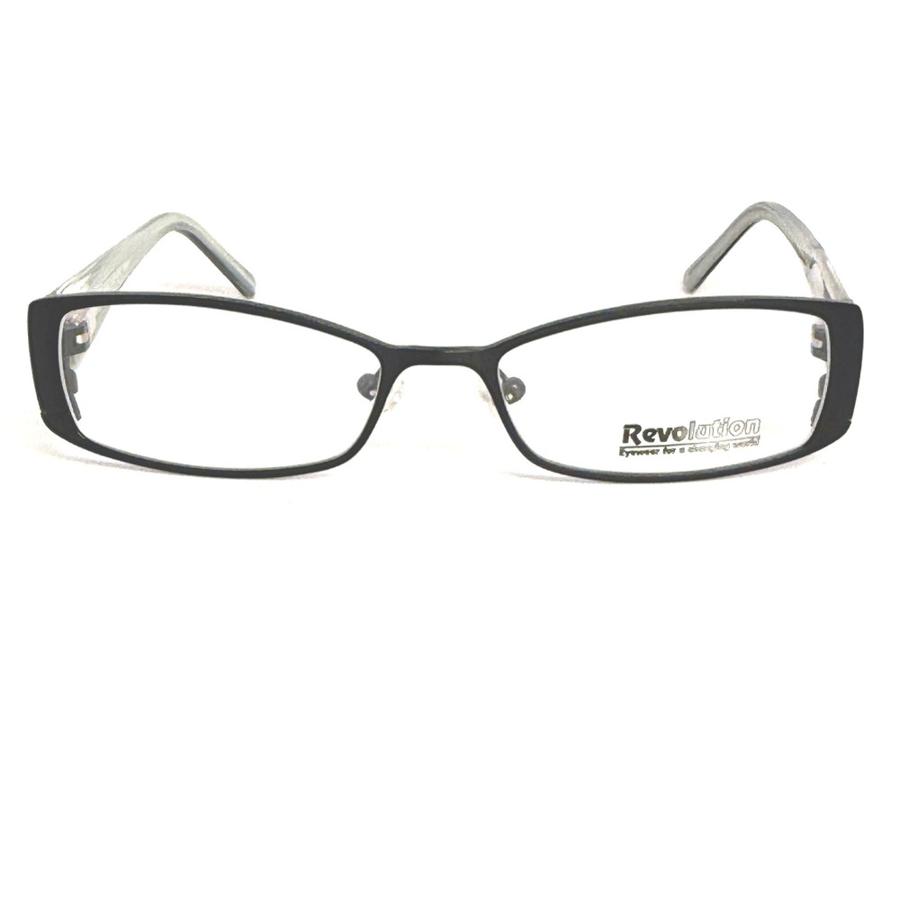 Revolution‎ Eyewear REV724 Matte Black Eyeglasses Frames 52-16-140 Rhinestone